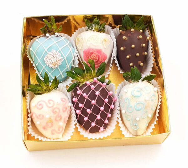 Estuche de fresas con chocolate #CEFR30