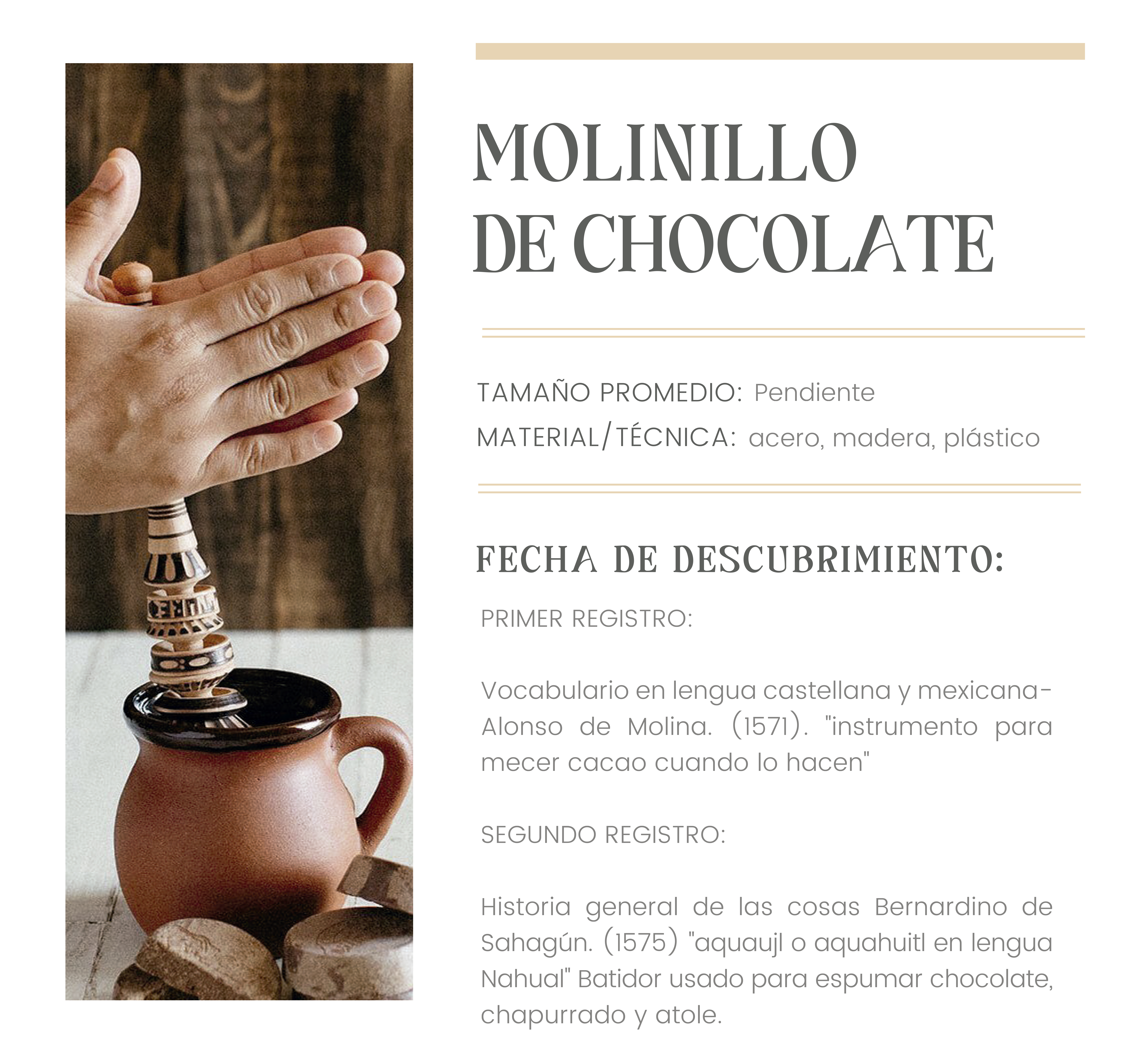 Molinillo Para Chocolate