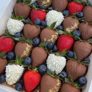 Fresas Artísticas con Chocolate