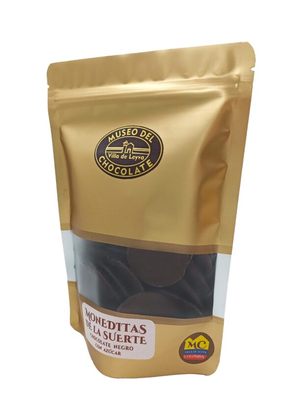 Moneditas de la suerte en choco semiamargo "Large" - Imagen 2