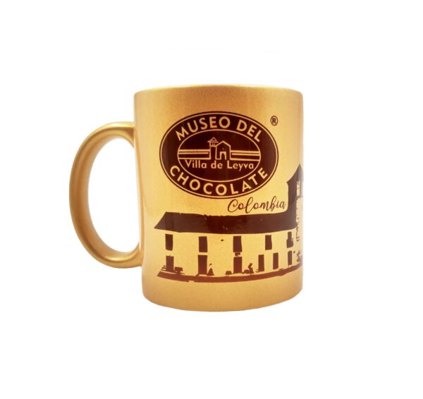 Mug chocolatero dorado #SMD25
