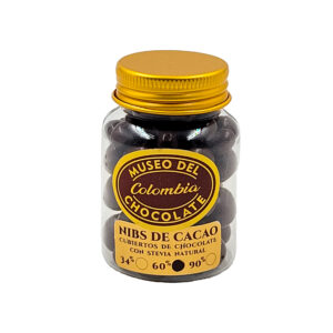 Nibs de cacao en chocolate en leche 60%