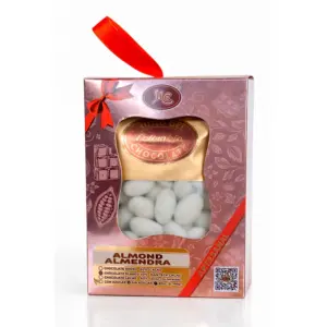 Perlado almendra con chocolate blanco