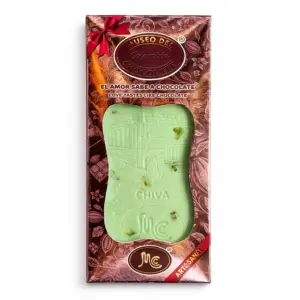 Tableta pistacho gummy cacao 35% con azucar 50gr por 25000