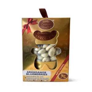 Perlas arandanos chocolate 60% sin azúcar sin leche