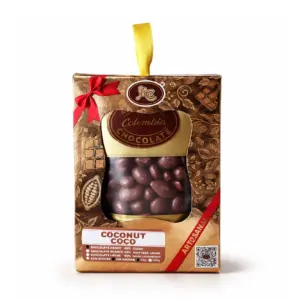 Perlas de coco recuerbiertas de chocolate al 40%