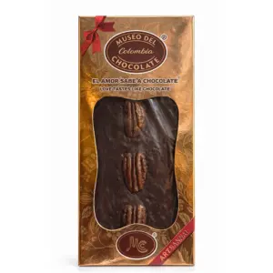 Tableta nuez pecan cacao 55% con azúcar