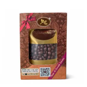 Nibs cacao cacao 34% con leche con azucar 80gr