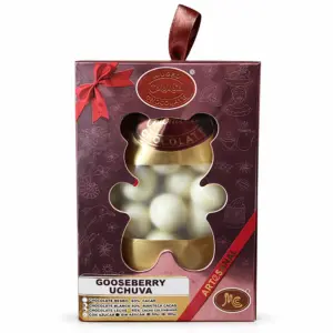 Uchuva con chocolate blanco 20% cacao - sin azúcar